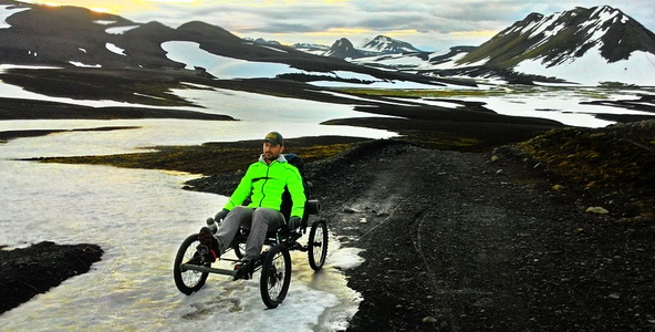 Киристаев Алексей на велотандеме по Исландии